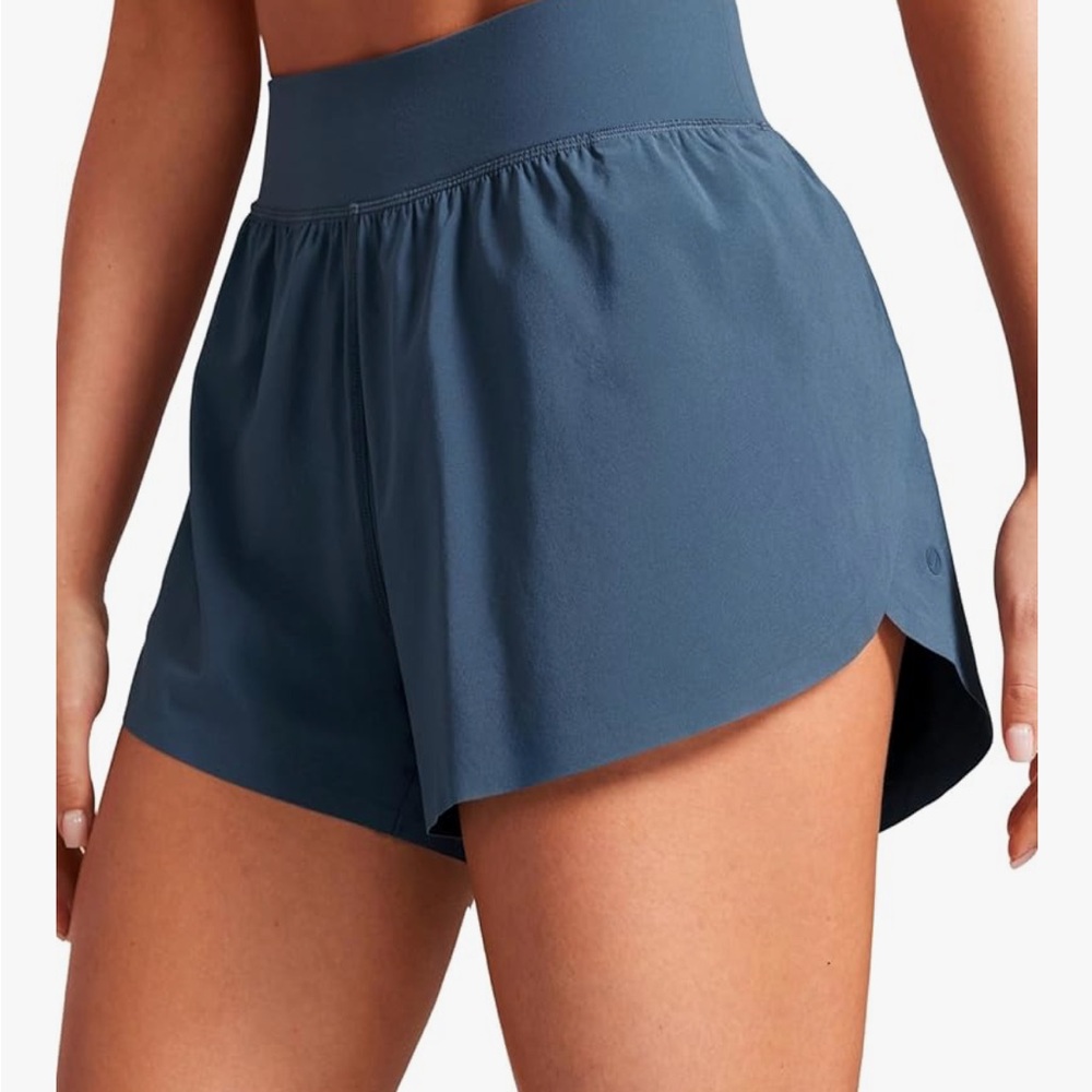 CRZ YOGA Women's Athletic Shorts in Blue